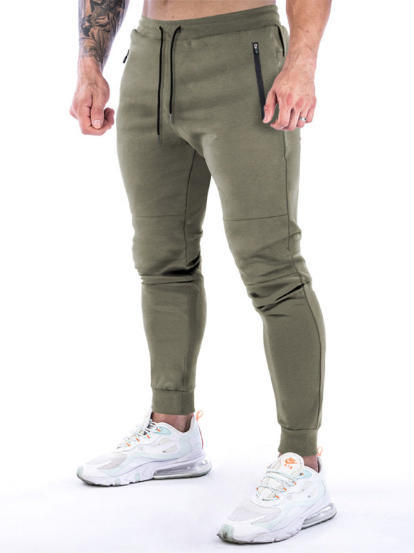 Men's fitness sports back hanging towel feet training pants - Vitalis Collection