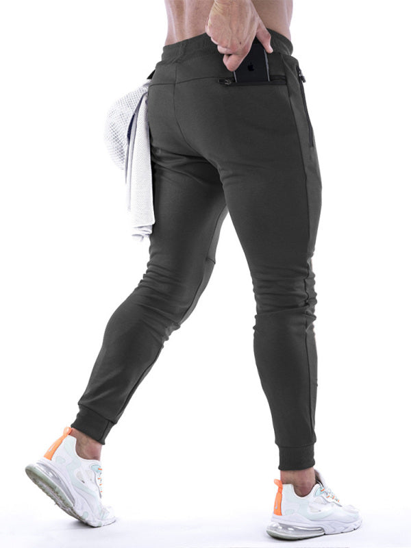 Men's fitness sports back hanging towel feet training pants - Vitalis Collection