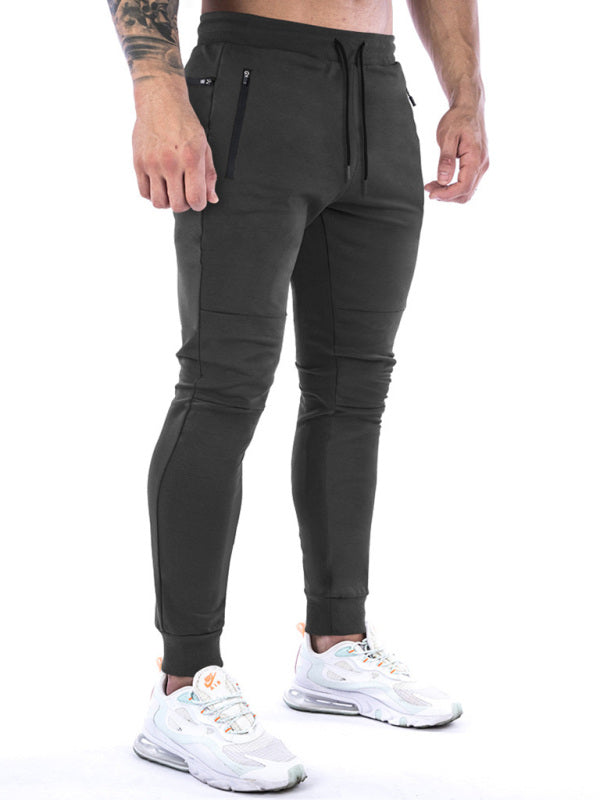 Men's fitness sports back hanging towel feet training pants - Vitalis Collection