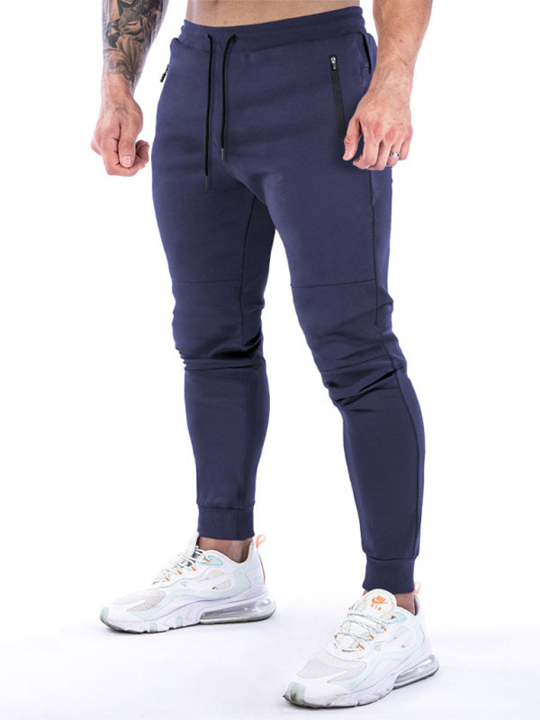 Men's fitness sports back hanging towel feet training pants - Vitalis Collection