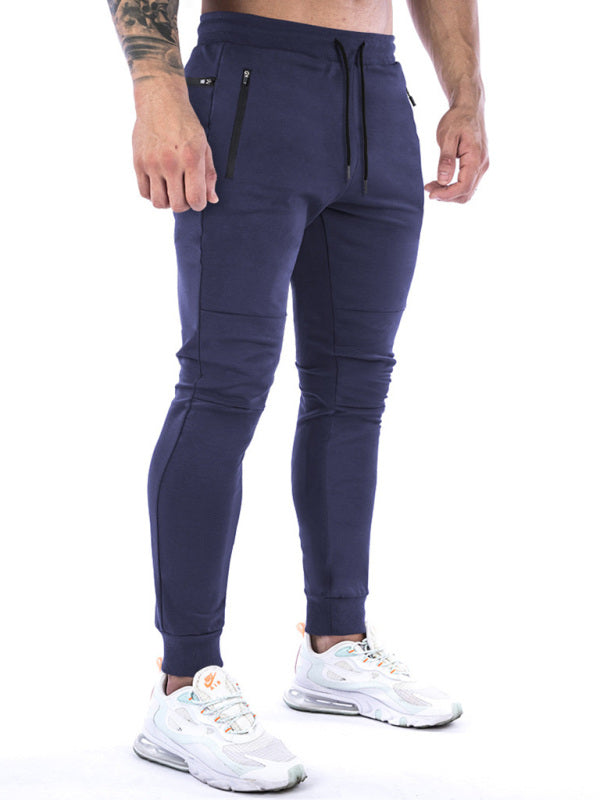 Men's fitness sports back hanging towel feet training pants - Vitalis Collection