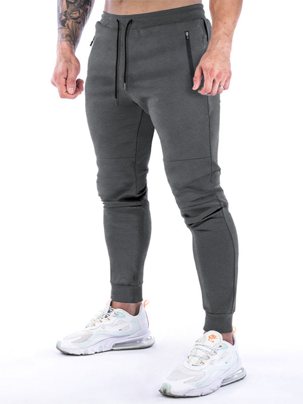 Men's fitness sports back hanging towel feet training pants - Vitalis Collection