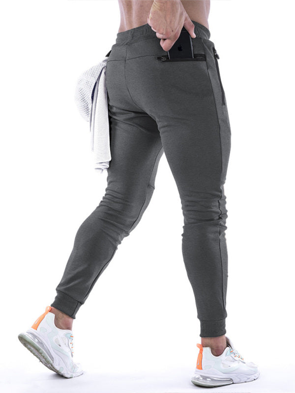 Men's fitness sports back hanging towel feet training pants - Vitalis Collection