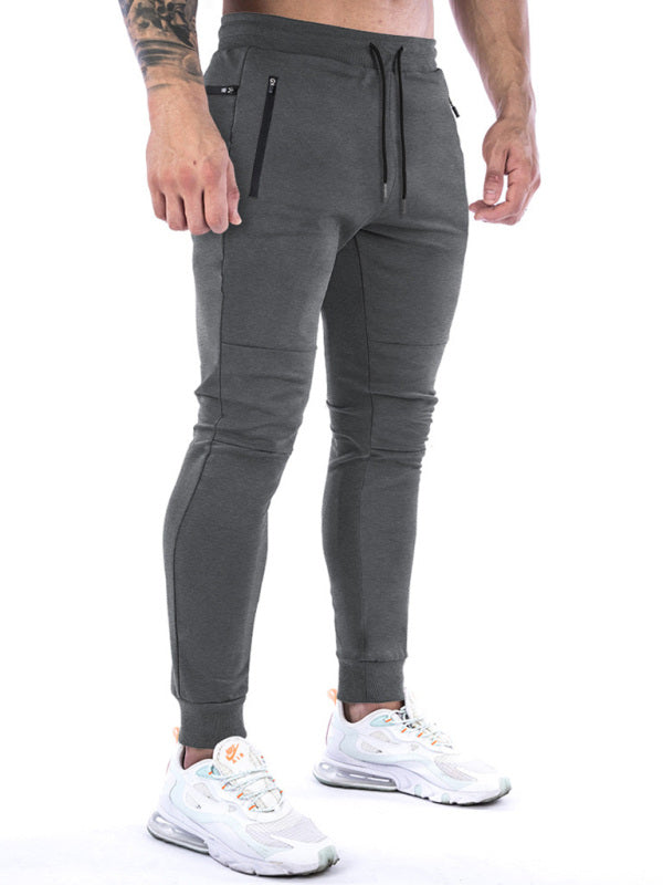 Men's fitness sports back hanging towel feet training pants - Vitalis Collection