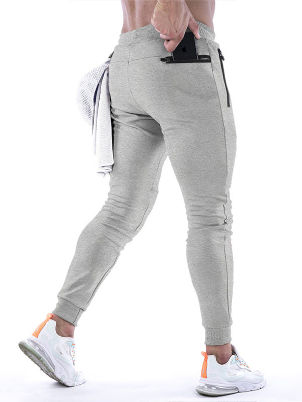 Men's fitness sports back hanging towel feet training pants - Vitalis Collection