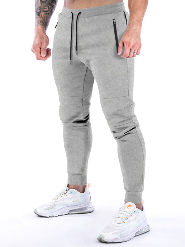Men's fitness sports back hanging towel feet training pants - Vitalis Collection