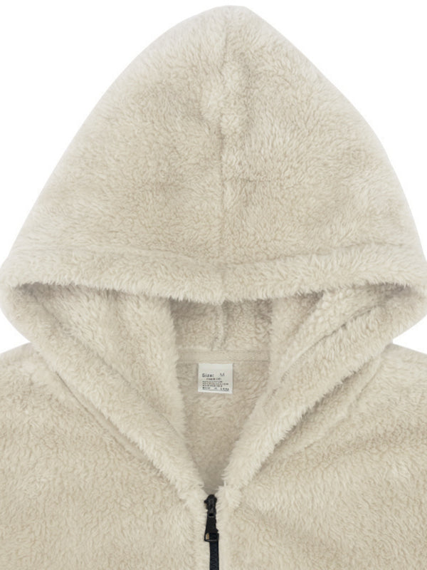 Men's warm jacket, loose hooded casual jacket - Vitalis Collection