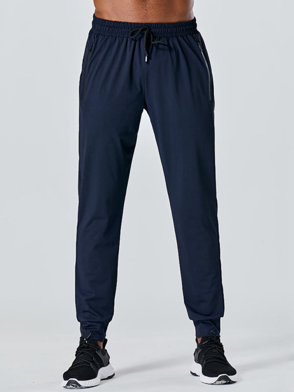 Men's Quick-Dry Fitness Elastic Zipper Pants - Vitalis Collection