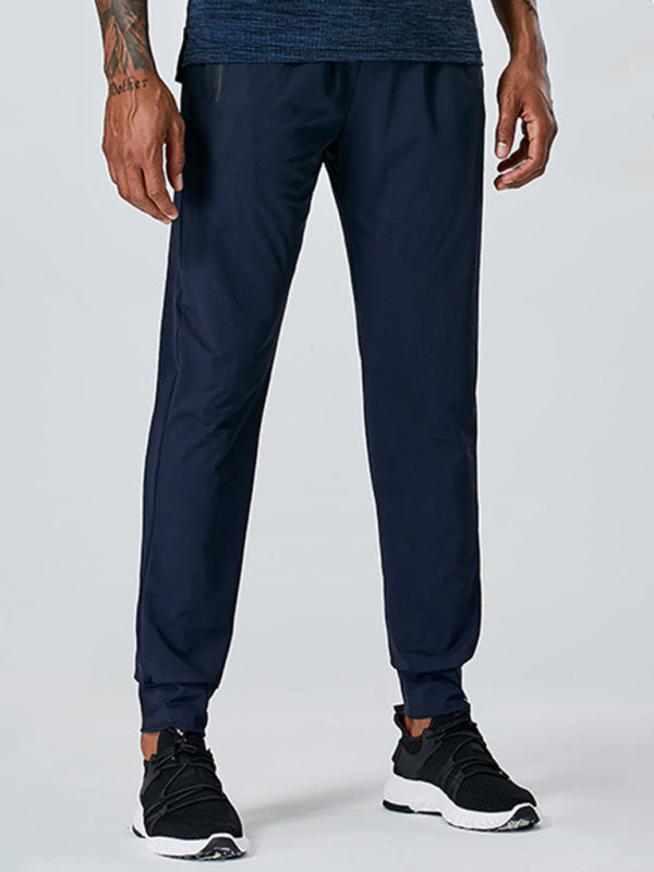 Men's Quick-Dry Fitness Elastic Zipper Pants - Vitalis Collection