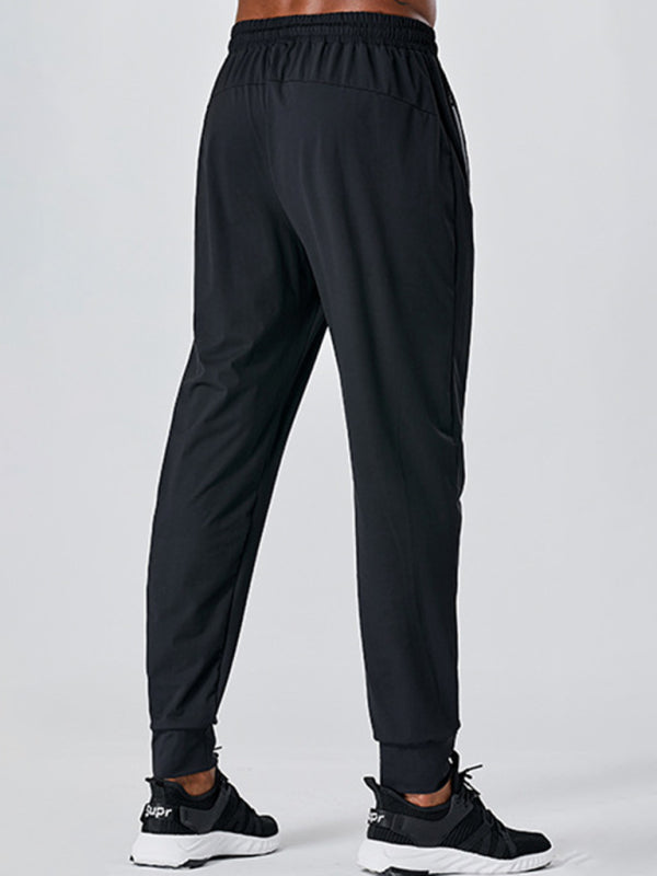 Men's Quick-Dry Fitness Elastic Zipper Pants - Vitalis Collection