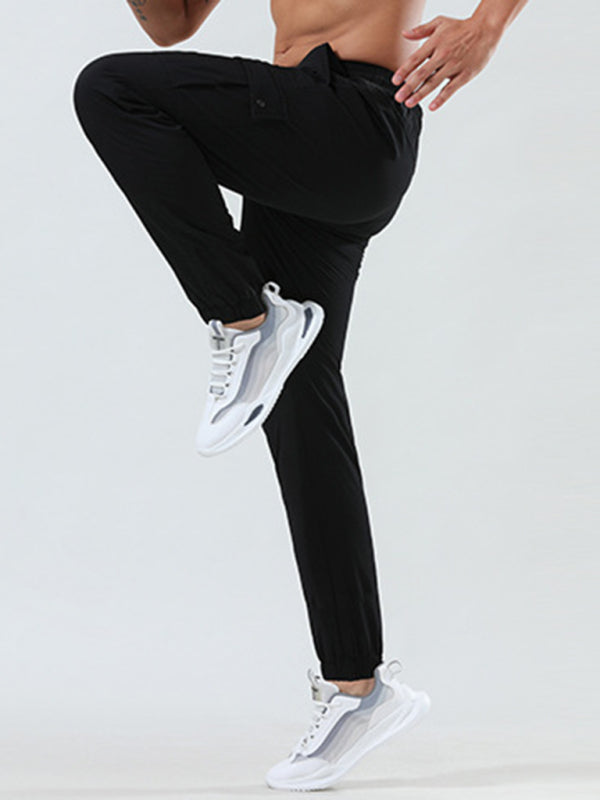 Men's Quick-Dry Fitness Elastic Zipper Pants - Vitalis Collection