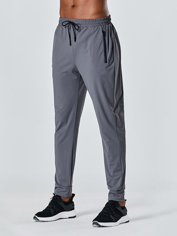 Men's Quick-Dry Fitness Elastic Zipper Pants - Vitalis Collection