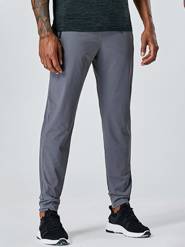 Men's Quick-Dry Fitness Elastic Zipper Pants - Vitalis Collection