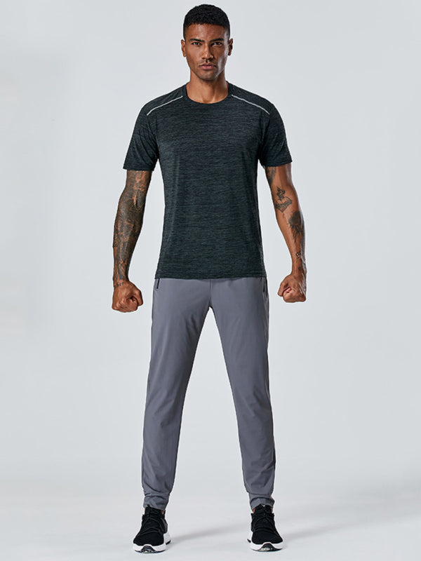 Men's Quick-Dry Fitness Elastic Zipper Pants - Vitalis Collection